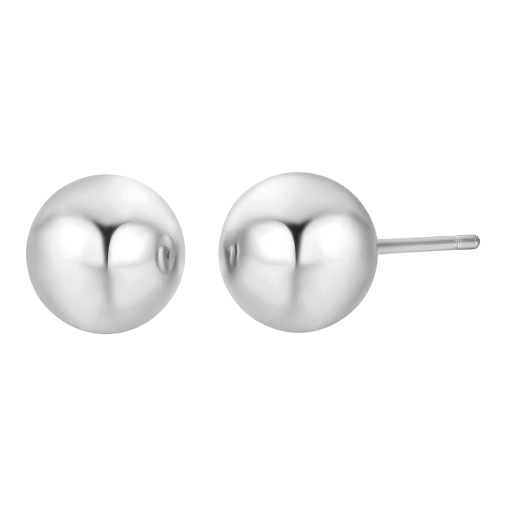 ORECCHINI DONNA IN ACCIAIO CON SFERA
