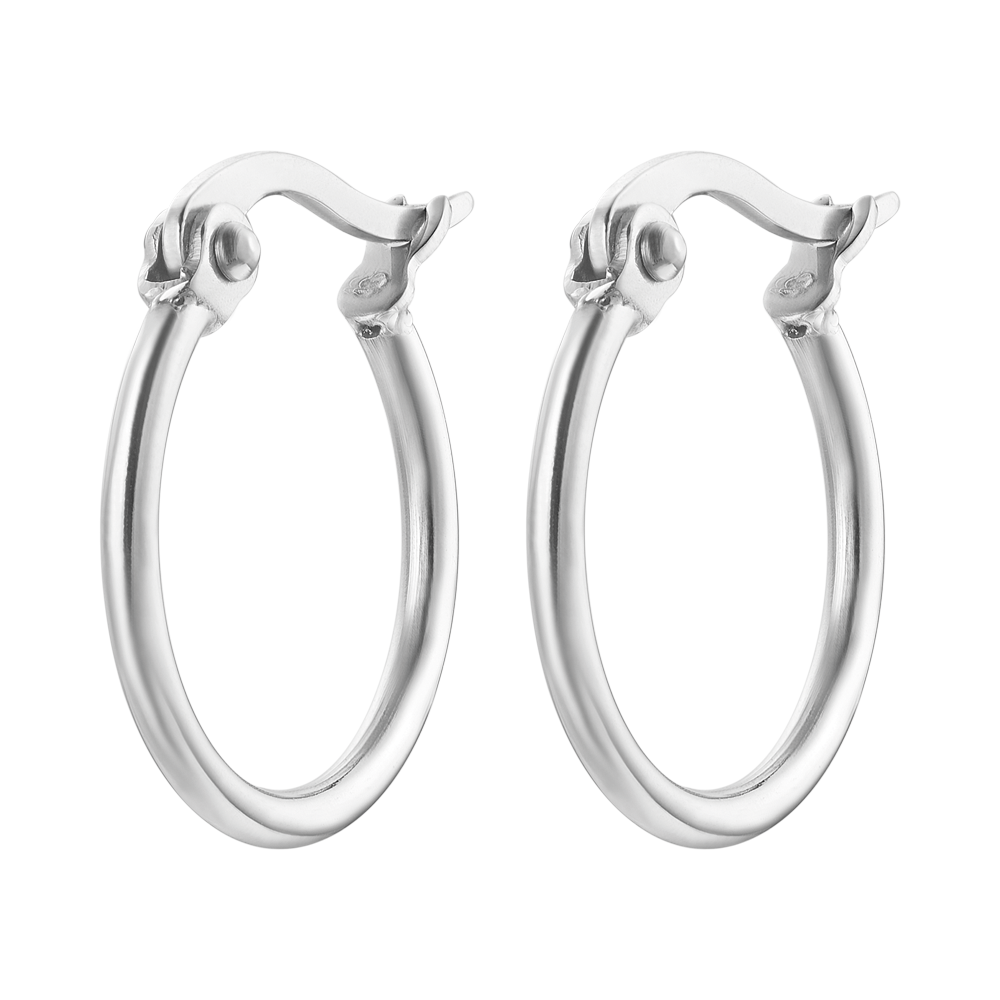 Orecchini A Cerchio In Acciaio Inossidabile – Larghezza 2mm, Diametro 30mm – Gioiello Donna Minimal E Intramontabile – Collezione Amore Infinito - 5
