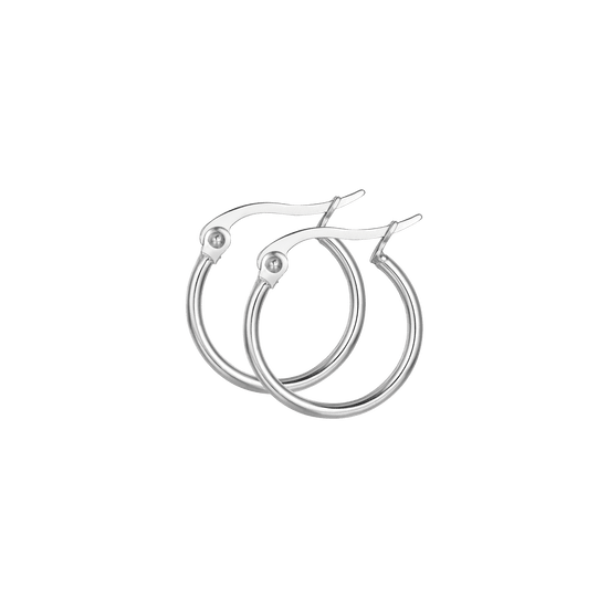 ORECCHINI DONNA CERCHIO IN ACCIAIO DIAMETRO 13 MM