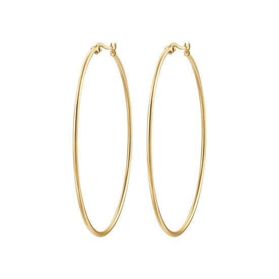 ORECCHINI DONNA CERCHIO IN ACCIAIO DIAMETRO 54 MM