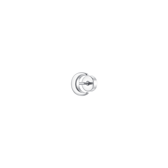 PIERCING ORECCHIO DONNA IN ACCIAIO FORMA LUNA