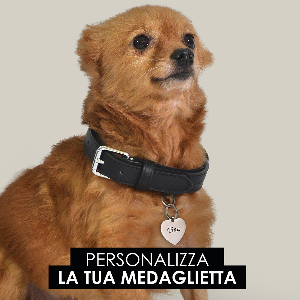 MEDAGLIETTA PERSONALIZZABILE CANE E GATTO CUORE