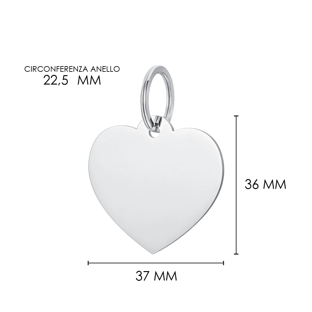 MEDAGLIETTA PERSONALIZZABILE CANE E GATTO CUORE