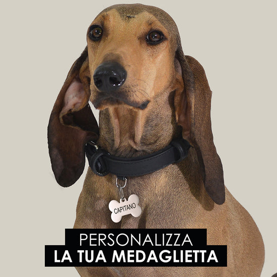 MEDAGLIETTA PERSONALIZZABILE CANE E GATTO OSSO