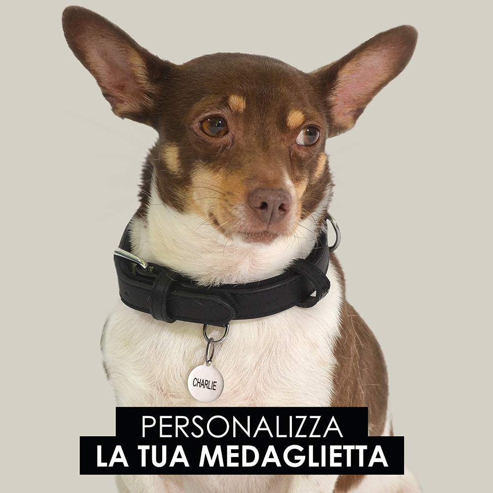 MEDAGLIETTA PERSONALIZZABILE CANE E GATTO CERCHIO